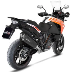 LeoVince 15300B LV-10 Black Slip-on Exhaust For KTM Adventure Models