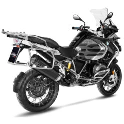 LeoVince 15301B LV-12 Black Slip-on Exhaust For BMW R1200GS '17-'18 / R1250GS '19- -Motorcycle Gear Shop leovince 15301b lv 12 black slip on exhaust image4