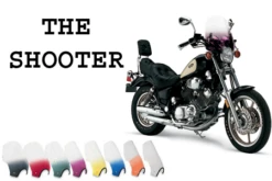 Memphis Shades Shooter 2-Point Handlebar Mounted Universal Windshield -Motorcycle Gear Shop memphis shades shooter