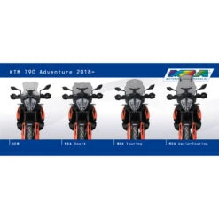 MRA 4025066167456 Sport Screen For KTM 790/890 Adventure / R (2020-) -Motorcycle Gear Shop mra 4025066167456 sport screen image12