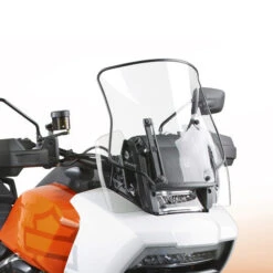 National Cycle N20412 VStream Low Beaded Windscreen, Clear For Harley Pan America '21- -Motorcycle Gear Shop national cycle n20412 vstream short windscreen image3