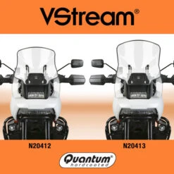National Cycle N20413 VStream Mid Beaded Windscreen, Clear For Harley Pan America '21- -Motorcycle Gear Shop national cycle n20412 vstream short windscreen image6