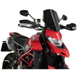 Puig 3634W New Generation Sport Windshield For Ducati Hypermotard 950/SP (2019-) -Motorcycle Gear Shop puig 3634w ng sport windshield image4
