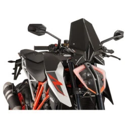 Puig 9692W Naked New Generation Sport Windshield, Clear For KTM 1290 Superduke R '17-'19 -Motorcycle Gear Shop puig 9692w naked new generation sport clear image2