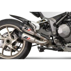 QD ADUC0430013 Gunshot Twin 2-1 Full Exhaust, Titanium For Ducati Multistrada 1260 '18-'20