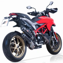 QD ADUC0470001 Magnum Twin Slip-on Exhausts, Carbon Fiber For Ducati Hypermotard 939 -Motorcycle Gear Shop qd aduc0470001 magnum twin slip on exhausts carbon image2