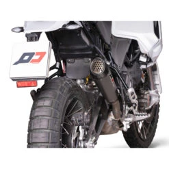 QD ADUC0620051 Tri Cone Slip-on Exhaust, Titanium For Ducati DesertX (2023-) -Motorcycle Gear Shop qd aduc0620051 tri cone slip on exhaust image3