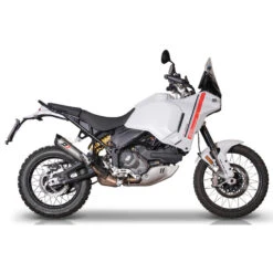 QD ADUC0620051 Tri Cone Slip-on Exhaust, Titanium For Ducati DesertX (2023-) -Motorcycle Gear Shop qd aduc0620051 tri cone slip on exhaust image5
