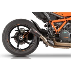 QD AKTM0200038 Euro 5 Gunshot Slip-on Exhaust, Dark For KTM 1290 Super Duke R (2020-)
