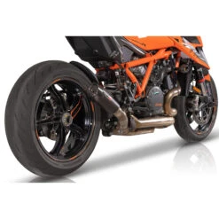QD AKTM0200038 Euro 5 Gunshot Slip-on Exhaust, Dark For KTM 1290 Super Duke R (2020-) -Motorcycle Gear Shop qd aktm0200038 euro 5 gunshot slip on exhaust dark image4