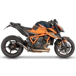 QD AKTM0200038 Euro 5 Gunshot Slip-on Exhaust, Dark For KTM 1290 Super Duke R (2020-) -Motorcycle Gear Shop qd aktm0200038 euro 5 gunshot slip on exhaust dark image5