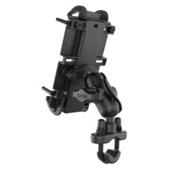 Ram Mount RAM-B-149Z-A-PD4U Quick-Grip (Large Phone) Phone Mount With Handlebar U-Bolt Base -Motorcycle Gear Shop ram mount ram b 149z a pd4u xl phone mount image3