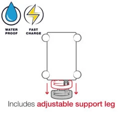 Ram Mount RAM-B-149Z-A-UN12W-V7M Tough-Charge Waterproof Wireless Charging Mount -Motorcycle Gear Shop ram mount ram b 149z a un12w v7m image9