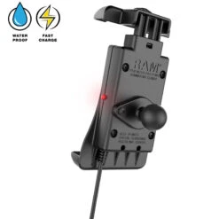 Ram Mount RAM-B-149Z-A-UN14W-V7M Quick-Grip Waterproof Wireless Charging Mount -Motorcycle Gear Shop ram mount ram b 149z a un14w v7m image4