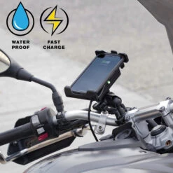 Ram Mount RAM-B-149Z-A-UN14W-V7M Quick-Grip Waterproof Wireless Charging Mount -Motorcycle Gear Shop ram mount ram b 149z a un14w v7m image5