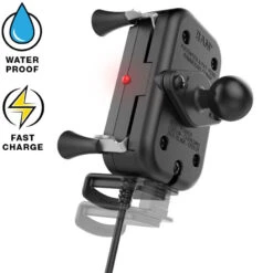 Ram Mount RAM-B-400-A-UN12W-V7M RAM Tough-Charge Waterproof Wireless Charging Mount With Tough-Claw -Motorcycle Gear Shop ram mount ram b 400 a un12w v7m image4