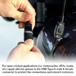 Ram Mount RAM-B-400-A-UN14W-V7M RAM Quick-Grip Waterproof Wireless Charging Mount With Tough-Claw -Motorcycle Gear Shop ram mount ram b 400 a un14w v7m image6