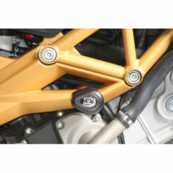 R&G Aero Style Frame Sliders For Aprilia SL750 Shiver / Dorsoduro 750 / 1200 -Motorcycle Gear Shop rg aero style frame sliders aprilia sl750 shiver 03