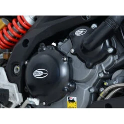 R&G ECC0158.BK Engine Case Cover, RHS Water Pump Aprilia Caponord 1200 / Rally (2013-) -Motorcycle Gear Shop rg ecc0158 bk engine case cover rhs image5