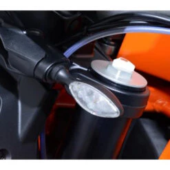 R&G FAP0005.BK Front Indicator Adapter Kit For KTM 1290 Super Duke (2014-current) -Motorcycle Gear Shop rg fap0005 bk indicator adapter kit ktm 1290 3