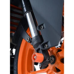 R&G FP0106OR Front Axle Sliders Fork Protectors KTM 390 Duke (2015-2016) & RC 390 (2015-) -Motorcycle Gear Shop rg fp0106or front axle sliders fork protectors image4