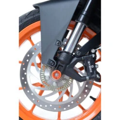 R&G FP0106OR Front Axle Sliders Fork Protectors KTM 390 Duke (2015-2016) & RC 390 (2015-) -Motorcycle Gear Shop rg fp0106or front axle sliders fork protectors image5