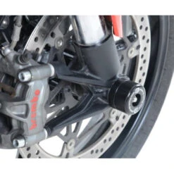 R&G FP0175BK Fork Protectors For Ducati Multistrada 1200/S (2015-) & Monster 797 (2017-) -Motorcycle Gear Shop rg fp0175bk fork protectors multistrada 1200 s image5