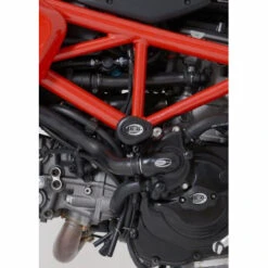 R&G Frame Slider Aero Style For Ducati Hypermotard 820 -Motorcycle Gear Shop rg frame slider aero style ducati hypermotard 820 04