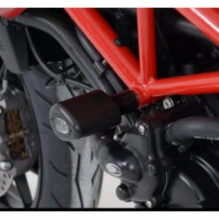 R&G Frame Slider Aero Style For Ducati Hypermotard 820 -Motorcycle Gear Shop rg frame slider aero style ducati hypermotard 820 06