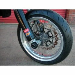 R&G Front Axle Sliders For Aprilia SXV 450 / 550 '06 -Motorcycle Gear Shop rg front axle sliders aprilia sxv 450 04