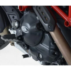 R&G KEC0053.BK Left / Right Engine Case Cover Kit For Ducati Hypermotard 820 And Hyperstrada 820 -Motorcycle Gear Shop rg kec0053 bk engine case kit hypermotard 820 2