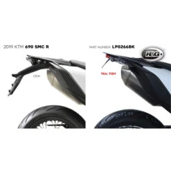 R&G LP0266BK Tail Tidy Rear Fender Eliminator For KTM 690 SMC-R & 690 Enduro R (2019-) -Motorcycle Gear Shop rg lp0266bk tail tidy rear fender eliminator image2