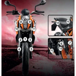 R&G SCPKTM003 Paint Protection Film For KTM 390 Duke (2015-2016) -Motorcycle Gear Shop rg racing scpktm003 paint protection film image5