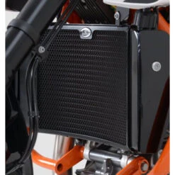 R&G RAD0127 Radiator Guard For KTM 690 Duke & R (2012-2015) -Motorcycle Gear Shop rg rad0127 or radiator guard orange image3