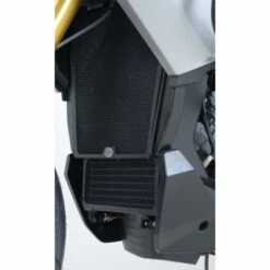 R&G Radiator Guard Black For Aprilia Caponord 1200 -Motorcycle Gear Shop rg radiator guard aprilia caponord 1200 02