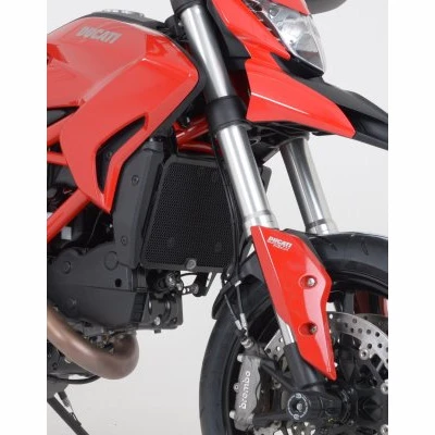 R&G Radiator Guard Black For Ducati Hypermotard 820 6 R&G Radiator Guard Black For Ducati Hypermotard 820 - Image 4