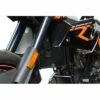 R&G Radiator Guard Black For KTM 990SM / 990SMR / SMT '08-up -Motorcycle Gear Shop rg radiator guard ktm 990sm