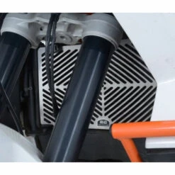 R&G Stainless Steel Radiator Guard For KTM 990 Super Duke -Motorcycle Gear Shop rg stainless radiator guard ktm 990 02