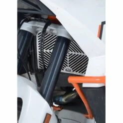 R&G Stainless Steel Radiator Guard For KTM 990 Super Duke -Motorcycle Gear Shop rg stainless radiator guard ktm 990 03