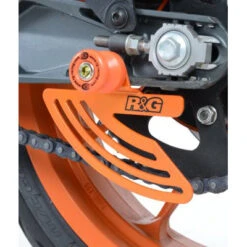 R&G TG0011OR Toe Chain Guard For KTM RC 390 (2015-) -Motorcycle Gear Shop rg tg0011or toe chain guard image2