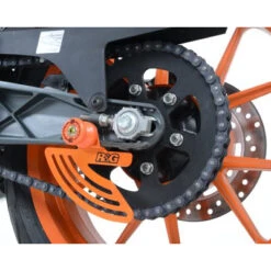 R&G TG0011OR Toe Chain Guard For KTM RC 390 (2015-) -Motorcycle Gear Shop rg tg0011or toe chain guard image4