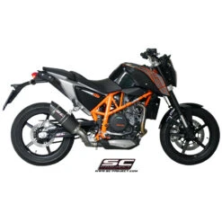 SC-Project KTM06-12O Oval Exhaust For KTM 690 Duke (2012-2016) -Motorcycle Gear Shop sc project 06 12o oval exhaust image3