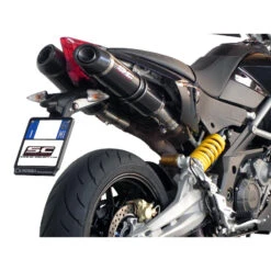 SC-Project A05-01C Oval Exhaust For Aprilia Dorsoduro 1200 (2011-2014) -Motorcycle Gear Shop sc project a05 01c oval exhaust image2