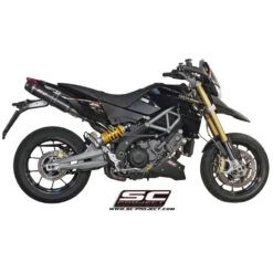 SC-Project A05-01C Oval Exhaust For Aprilia Dorsoduro 1200 (2011-2014) -Motorcycle Gear Shop sc project a05 01c oval exhaust image3