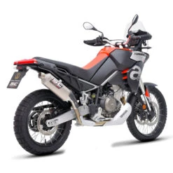 SC-Project A28-100T Rally Raid Slip-On Exhaust, Titanium For Aprilia Tuareg 660 '22-