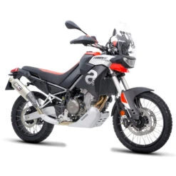 SC-Project A28-100T Rally Raid Slip-On Exhaust, Titanium For Aprilia Tuareg 660 '22- -Motorcycle Gear Shop sc project a28 100t rally raid slip on exhaust image3