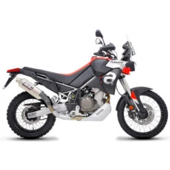 SC-Project A28-100T Rally Raid Slip-On Exhaust, Titanium For Aprilia Tuareg 660 '22- -Motorcycle Gear Shop sc project a28 100t rally raid slip on exhaust image4