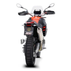 SC-Project A28-100T Rally Raid Slip-On Exhaust, Titanium For Aprilia Tuareg 660 '22- -Motorcycle Gear Shop sc project a28 100t rally raid slip on exhaust image6