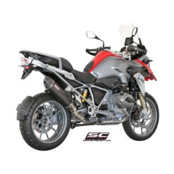 SC-Project B13-02C Oval Matte Carbon SC1 Exhaust For BMW R1200GS (2013-) -Motorcycle Gear Shop sc project b13 02c oval matte carbon sc1 exhaust image3