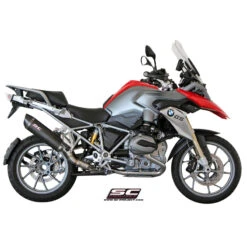 SC-Project B13-02C Oval Matte Carbon SC1 Exhaust For BMW R1200GS (2013-) -Motorcycle Gear Shop sc project b13 02c oval matte carbon sc1 exhaust image6